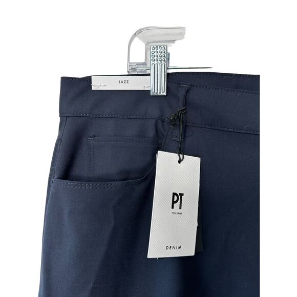 PT Torino JAZZ Navy Blue Light Wight Pants 100% Cotton Men's 38x36 New $435 - Picture 4 of 10